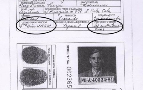 Álvaro García Linera admite que no tiene títulos universitarios