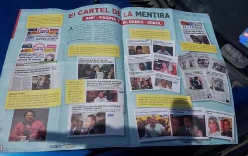 Ministro Quintana ordena realizar un documental sobre el Cártel de la Mentira