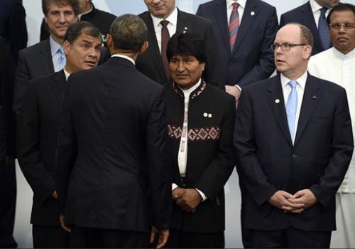 Obama no saludó a Evo Morales ni a Rafael Correa en la Cumbre de París