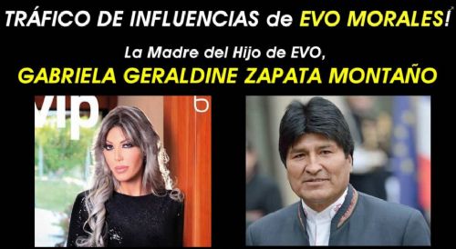 Revelan supuesto hijo de Evo Morales y que la madre es responsable de grandes contratos estatales