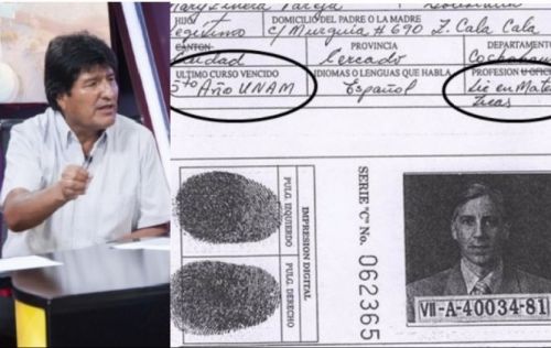 Evo Morales dice que recién se enteró de que Álvaro García Linera no tiene título universitario