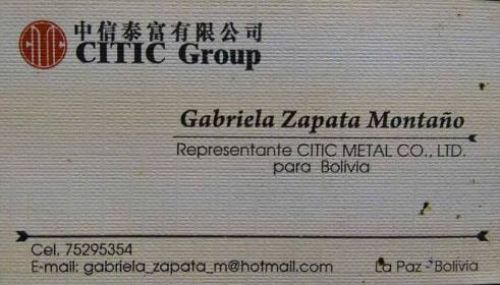 Gobierno admite contactos con empresa china CITIC gracias a gestiones de Gabriela Zapata
