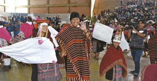 Ministerio de Comunicación pagó acto de proclamación a la reelección de Evo Morales