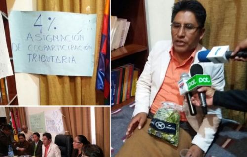 Gobernador Patzi se declara en huelga de hambre en demanda de ms recursos para La Paz