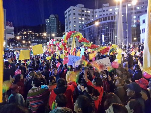 Bolivia dijo No! - Festejos por victoria del No toman las calles