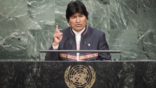 Evo Morales dice en la ONU que Bolivia es ejemplo de lo que se puede hacer a nivel mundial