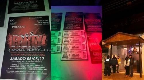 En La Paz intervienen una sex party que ofertaba sexo, alcohol y drogas a menores