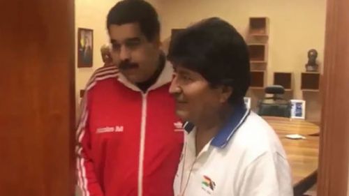 Antes de viajar a Nueva York, Evo Morales visit a Maduro para expresarle su apoyo