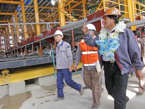 Millonaria inversin del gobierno en Huanuni no cuenta con minerales ni agua