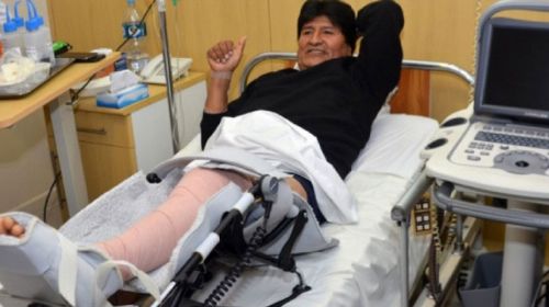 La operacin de rodilla de Evo Morales cost ms de 20 mil dlares