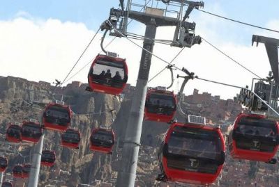 Inauguran línea amarilla del teleférico y la línea roja tuvo problemas técnicos por 40 minutos
