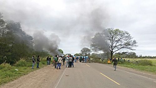 Policia utilizó media tonelada de gases lacrimógenos en contra de los guaraníes de Takovo Mora