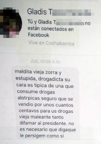 Familiares de Gabriela Zapata muestran amenazas contra sus vidas